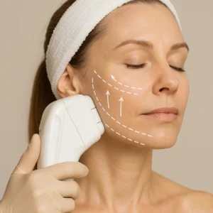 Woman having HI-FU to reduce wrinkles call LA LIPO Swansea Now!