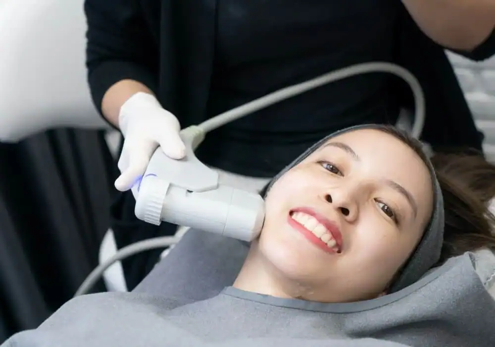 HIFU treatment Swansea in progress