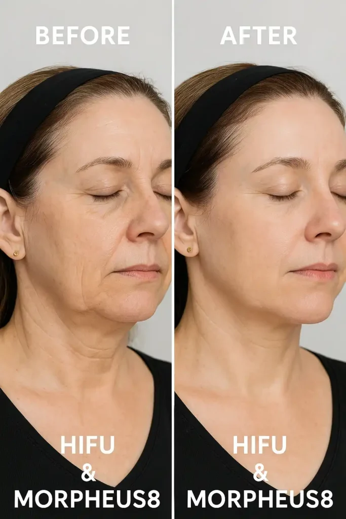 HIFU & Morpheus8 treatment results Swansea - book in today!