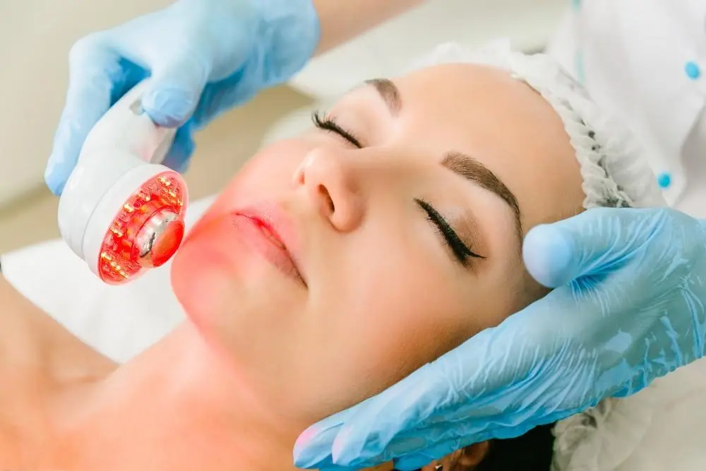 woman having non-surgical Morph8 treatment Swansea
