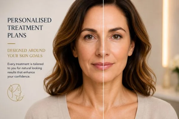 Before and after results of Collagen Lift Therapy Swansea